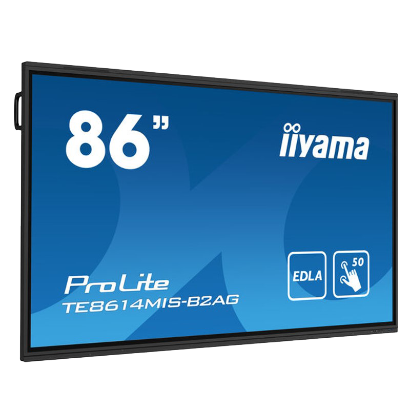 Інтерактивна панель Iiyama ProLite 86" (TE8614MIS-B2AG), мобільний стенд